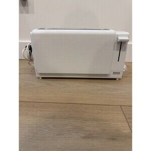 Vintage Rowenta Wide Single Slot Toaster White Made In West Germany Tested WORKS